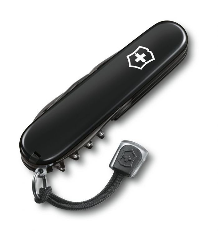 Нож перочинный Victorinox Spartan Onyx Black, 12 функций, со шнурком в комплекте