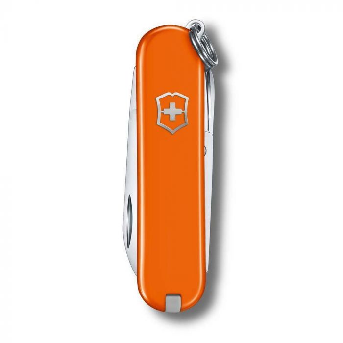Нож Victorinox Classic SD Colors, Mango Tango (0.6223.83G) оранжевый, 7 функций 58мм